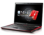 Herní notebook MSI GX723 s NVIDIA GT 130M