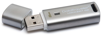 USB flash disk Kingston DataTraveler Locker+ G2 chrání data šifrováním