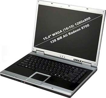 UMAX VisionBook 955WXC - s výkonnou grafikou ve střední třídě