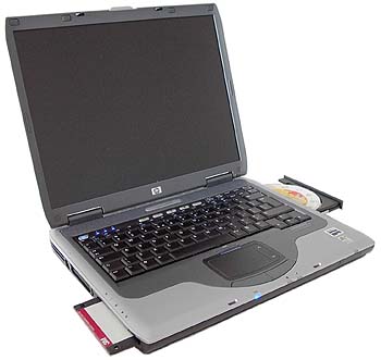 HP-Compaq nx9005 - rozdělený touchpad