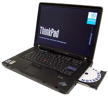 Lenovo ThinkPad Z60m - titanové víko