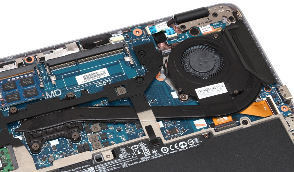 Chlazení procesoru AMD Pro A12-8800B v ElitoBooku 645 G3