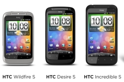 HTC Desire S, HTC Wildfire S a HTC Incredible S