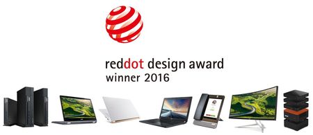 Acer získal sedm ocenění Red Dot Product Design Awards 2016