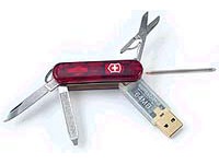 Švýcarský nůž s USB pamětí