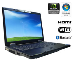 UMAX VisionBook 7500WXR - HDMI a NVIDIA 8600
