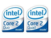 loga Intelu Core 2 Duo a Quad