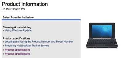 HP rozšiřuje řady netbooků Mini 1100