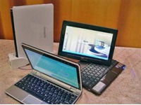 malé notebooky Gigabyte T1028, S1024 a M1022