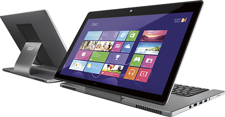 Acer představil notebook s plovoucí dotykovou obrazovkou