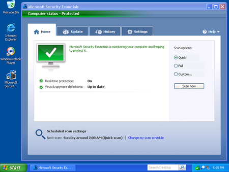 Aktualizace Microsoft Security Essentials pro Windows XP budou pokračovat