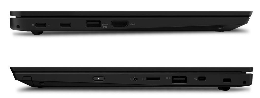 Lenovo ThinkPad L390 - rozložení fyzických rozhraní na bocích