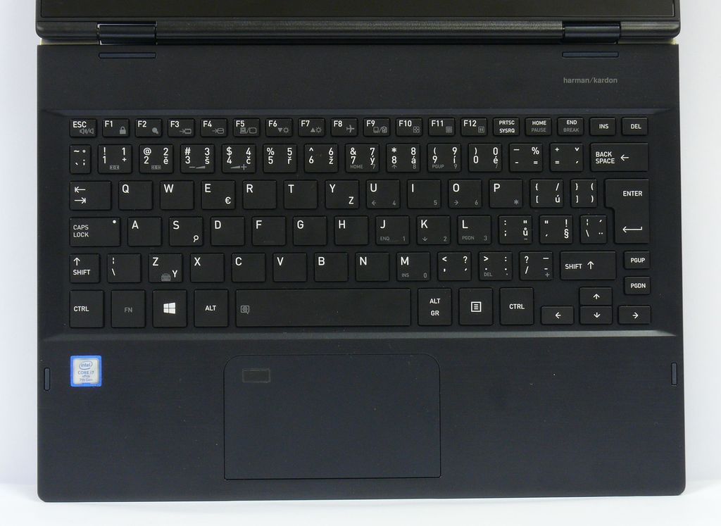 Toshiba Portégé X20W-D - klávesnice, touchpad s integrovanou čtečkou otisku prstu