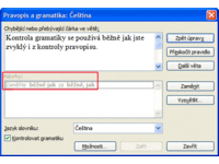 Kontrola české gramatiky