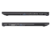 Fujitsu Lifebook U758 - rozložení portů na bocích