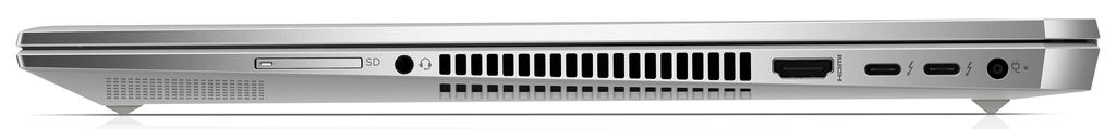 HP EliteBook 1050 G1 - konektory na pravém boku