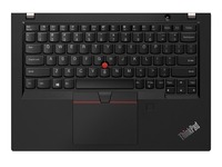 notebook Lenovo ThinkPad X390 - pracovní plocha, klávesnice, trackpoint, touchpad, čtečka otisku prstu