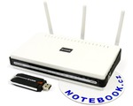 WiFi N D-Link DIR-655 router + DWA-140 USB adaptér
