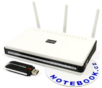 WiFi N D-Link DIR-655 router + DWA-140 USB adaptér