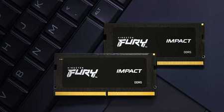 Kingston FURY Impact DDR5 (CAMM2) - 32 GB SODIMM pměťový modul s dvoukanálovým režimem