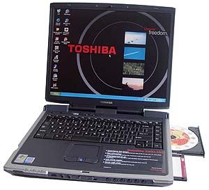 Toshiba Satellite 2400 - s rolovacím kolečkem