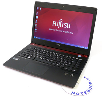 Fujitsu LIFEBOOK UH572 - červeno-černá elegance