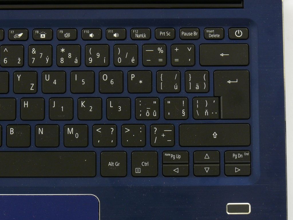 Acer Swift 3 SF314-54 - detail klávesnice