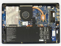 Acer Swift 3 SF314-54 - útroby notebooku, chlazení, baterie, komponenty
