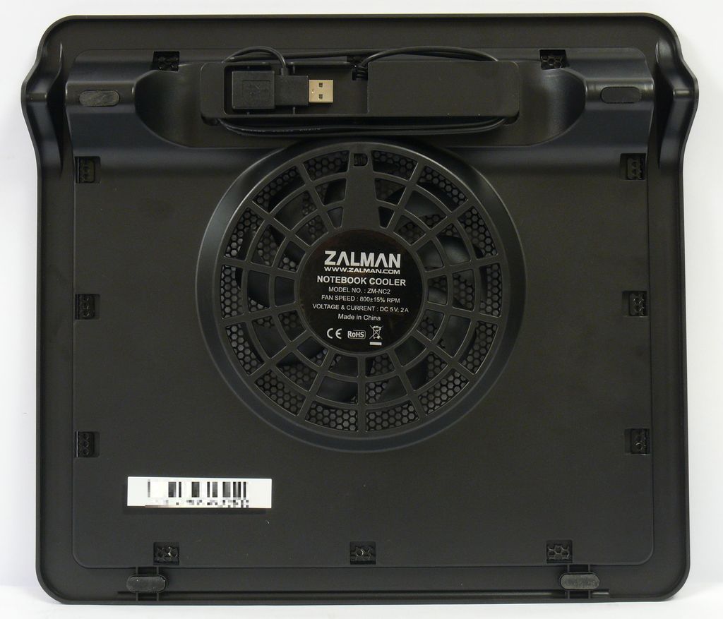Zalman ZM-NC2 - spodek chladicí podložky se zbaleným kabalem napájení