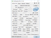 Fujitsu Lifebook S938 - parametry GPU