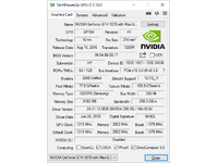 HP Omen 15-dc (2018) - GPU-Z, NVIDIA GeForce GTX 1070 Max-Q