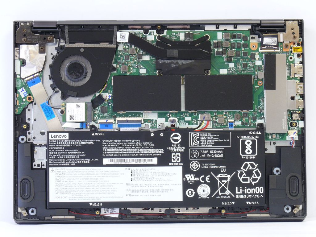 Lenovo Yoga 530-14ARR - vnitřek notebooku