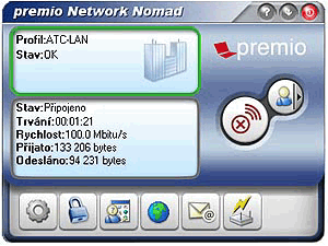 Premio Network Nomad - nastavování sítě pro notebooky