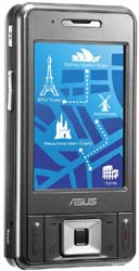 Třípásmovým PDA GPS telefon Asus P535