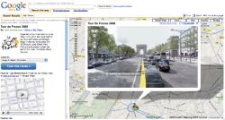 Tour de France v Mapách Google