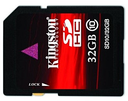 Flash karty SDHC třídy 10 od Kingston Digital 