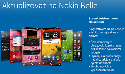 Aktualizace Nokia Belle je již dostupná