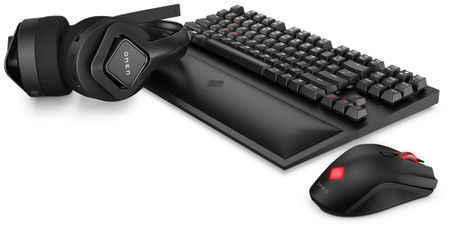 HP OMEN bezdrátové herní příslušenství, klávesnice, myš a sluchátka