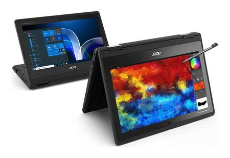 Acer představuje nový odolný notebook TravelMate Spin B3 určený do učeben